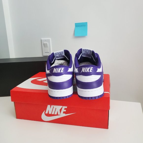 Nike Dunk Low Championship Court Purple DD1391-104 Mens Sneakers size 11.5 - Picture 4 of 4